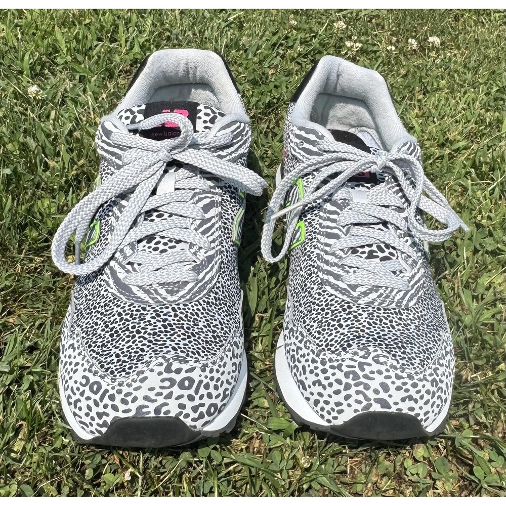 New Balance 515 Womens Gray Leopard Animal Print Sneakers WL515AN3 Size 10 - Picture 5 of 14